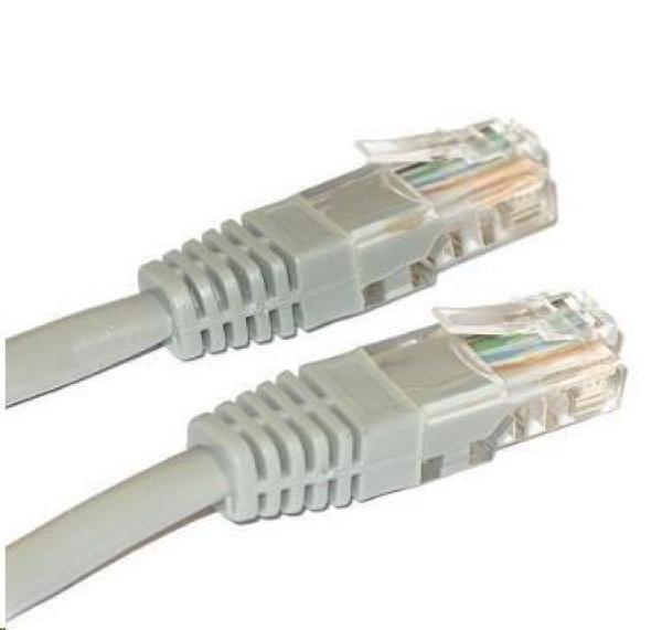 XtendLan patch kábel Cat6,  UTP - 10m,  sivý