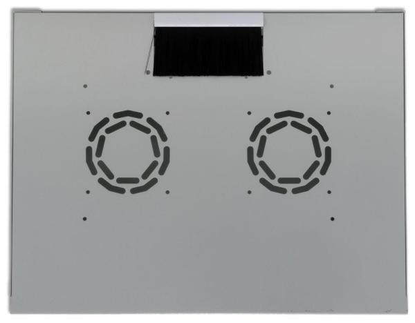 XtendLan 19" nástěnný rozvaděč 7U 520x400,  nosnost 35 kg,  skleněné kouřové dveře,  svařovaný,  šedý3