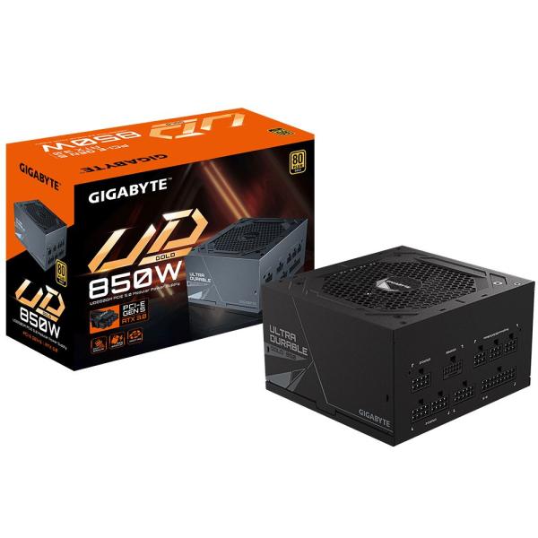 GIGABYTE zdroj UD850GM PG5,  850W,  80+ Gold,  120mm fan,  černá