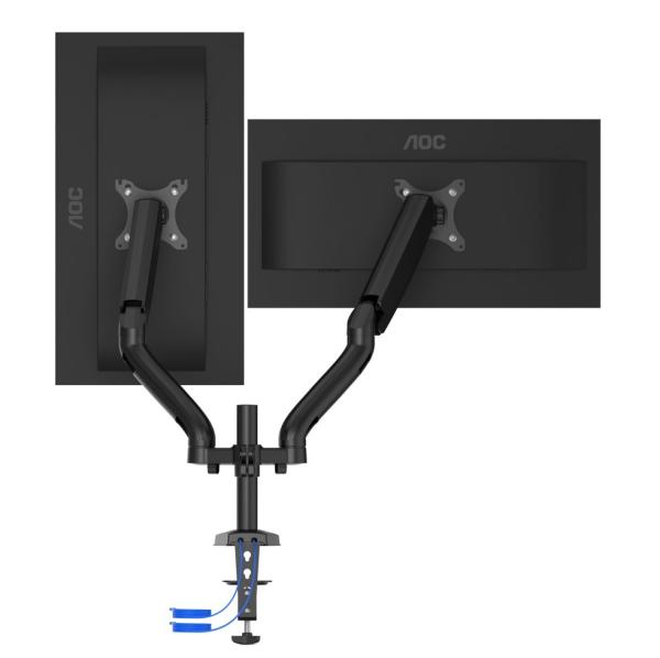 AOC  AD110DX - drzak na 2 monitory,  USB hub3