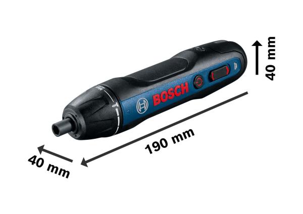 BOSCH Bosch GO, akumulátorový šroubovák, 0 – 360 ot/min, 5 mm2