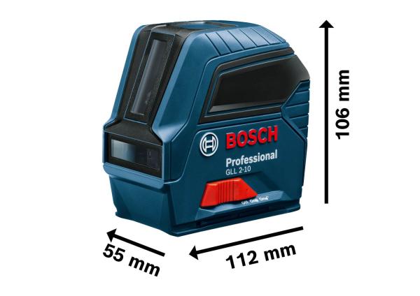 BOSCH GLL 2-10,  čárový laser,  dosah 10 m1