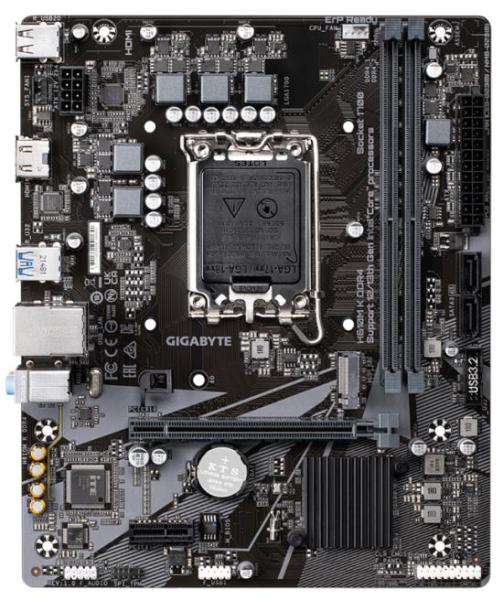 GIGABYTE MB Sc LGA1700 H610M K DDR4,  Intel H610,  2xDDR4,  1xHDMI,  mATX1