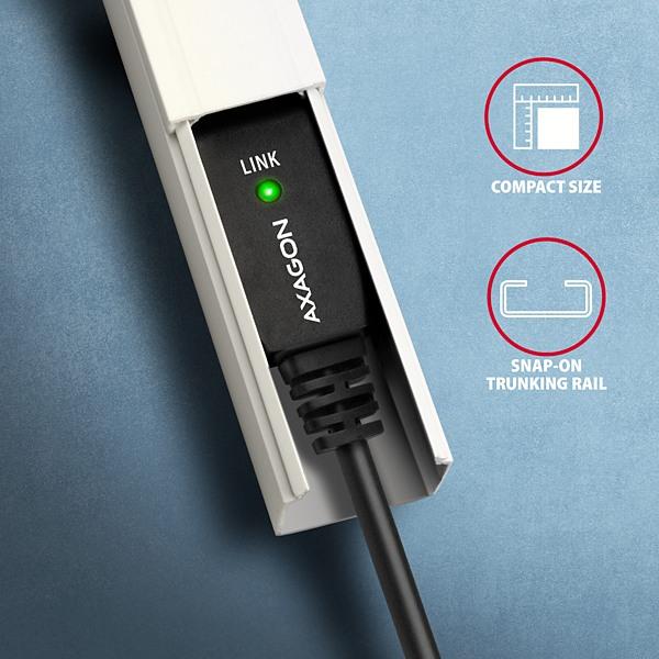 AXAGON ADR-220B,  USB 2.0 A-M -> B-M aktívny prepojovací /  repeater kábel,  20 m5
