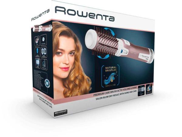 Rowenta CF9540F0 Brush Activ Premium Care kulmofén,  1000 W,  rotační,  přírodní štětiny,  2 rychlosti a teploty2