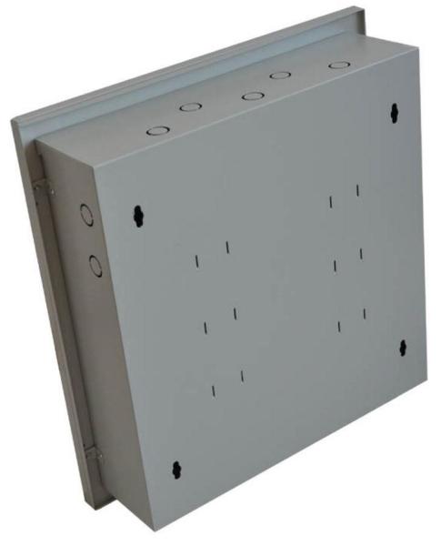 XtendLan 19" rozvaděč do zdi 2U+4U 530x130,  perforované dveře,  šedý2