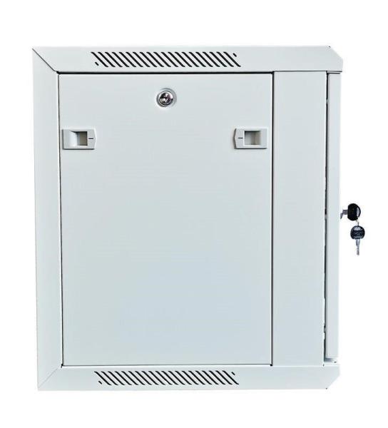 XtendLan 19" nástěnný rozvaděč 9U 600x450,  nosnost 60 kg,  skleněné dveře,  svařovaný,  šedý3