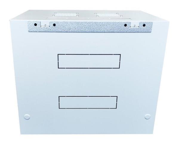 XtendLan 19" nástěnný rozvaděč 9U 600x450,  nosnost 60 kg,  skleněné dveře,  svařovaný,  šedý4