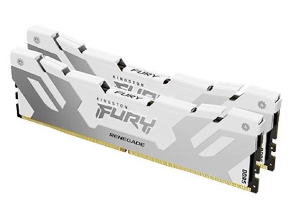 KINGSTON DIMM DDR5 64GB (Kit of 2) 6000MT/ s CL32 FURY Renegade Bílá XMP