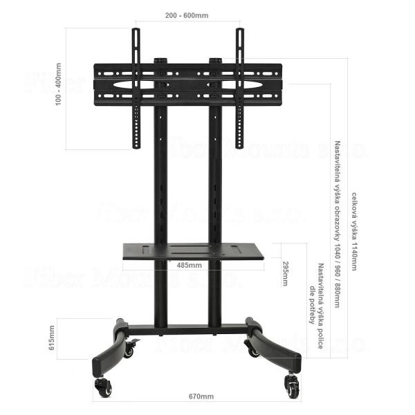 Tv stojan Fiber Mounts M7C393