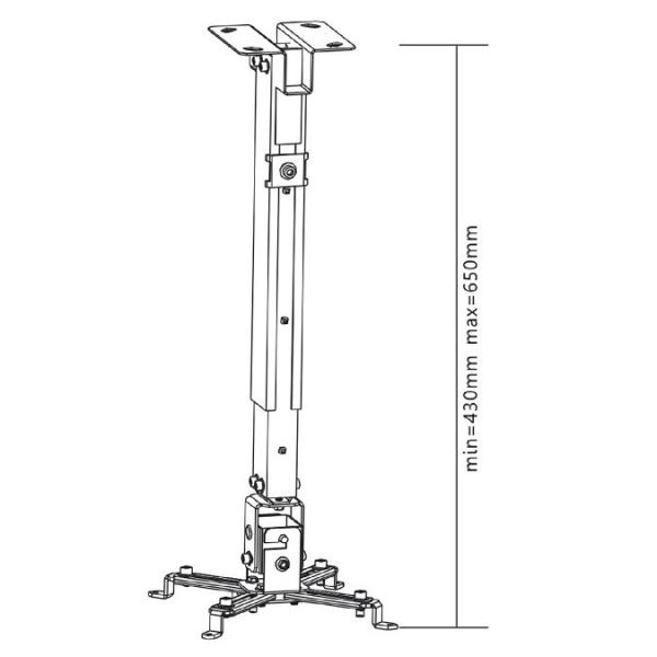 Stropní držák na projektor Fiber Mounts M5C814