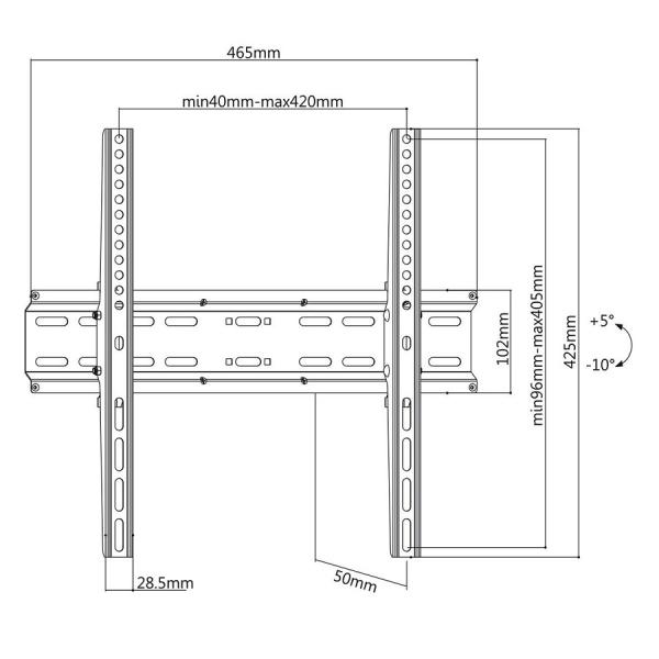 Sklopný držák Tv Fiber Mounts M7C483