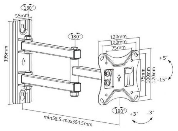 Držák na monitory a Tv Fiber Mounts FM233
4