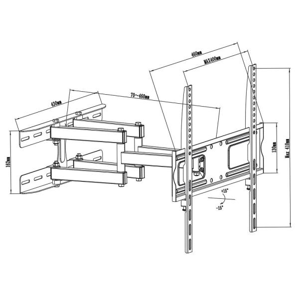 Otočný držák na televize Fiber Mounts M7C61