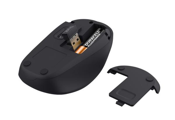 TRUST myš TM-201 WIRELESS MOUSE ECO,  optická,  černá1