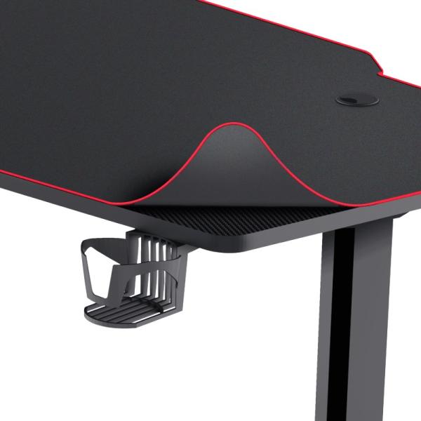 TRUST herní stůl GXT1175 Imperius XL Gaming Desk, černá4