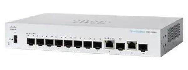 Cisco switch CBS350-8S-E-2G-EU (8xSFP,  2xGbE/ SFP combo, fanless) - REFRESH