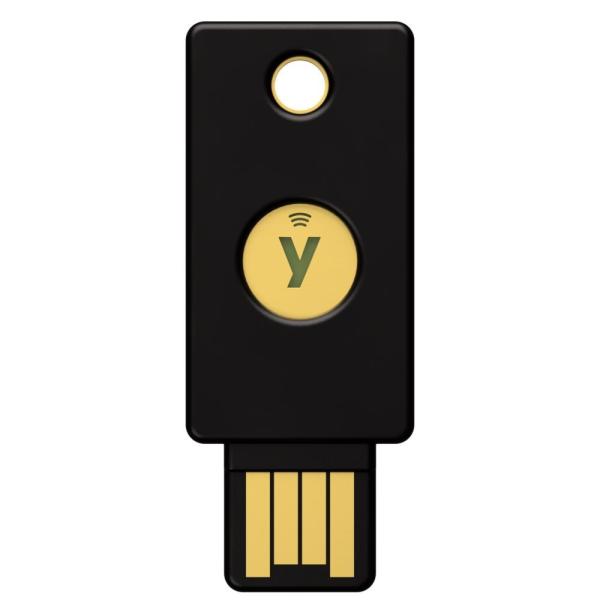 Security Key NFC - USB-A,  podporující vícefaktorovou autentizaci (NFC),  podpora FIDO2 U2F,  voděodolný1