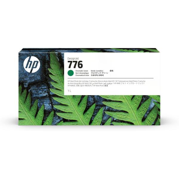 HP 776 1-liter Chromatic Green Ink Cartridge