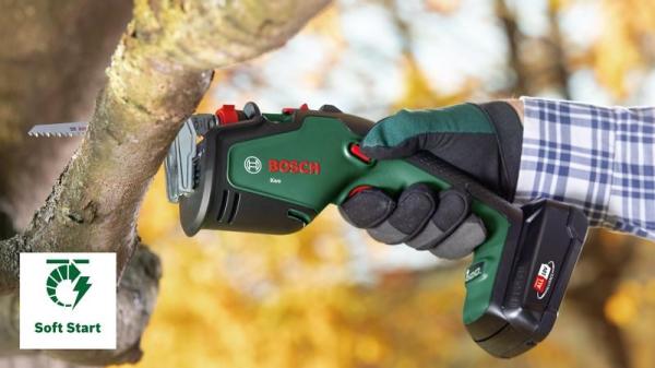 BOSCH Keo,  akumulátorová zahradní pilka,  18 V,  průměr řezu s rukojetí 60 mm,  průměr řezu bez rukojeti 80 mm4