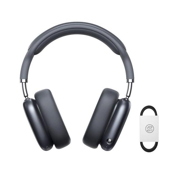 Baseus Bowie H2 TWS bezdrátová sluchátka přes hlavu Bluetooth 5.2,  šedá5