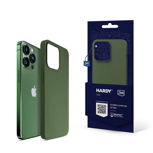 3mk ochranný kryt Hardy Silicone MagCase pro Apple iPhone 13 Pro Max,  Alpine Green