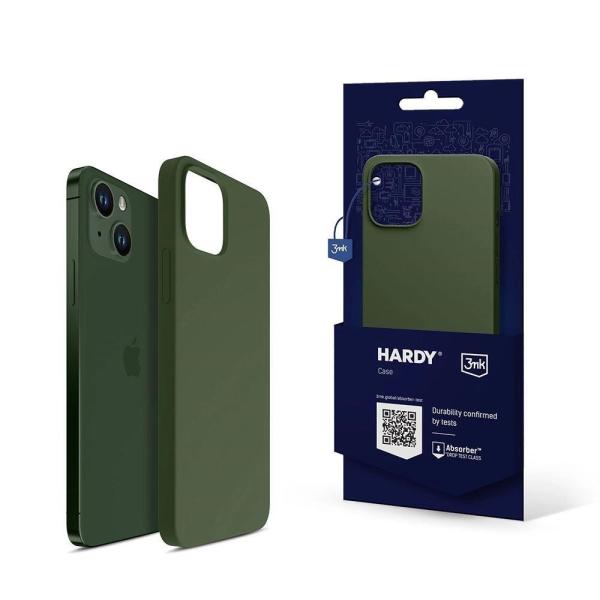 3mk ochranný kryt Hardy Silicone MagCase pro Apple iPhone 13,  Alpine Green