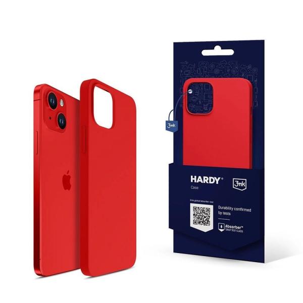 3mk ochranný kryt Hardy Silicone MagCase pro Apple iPhone 13,  Red