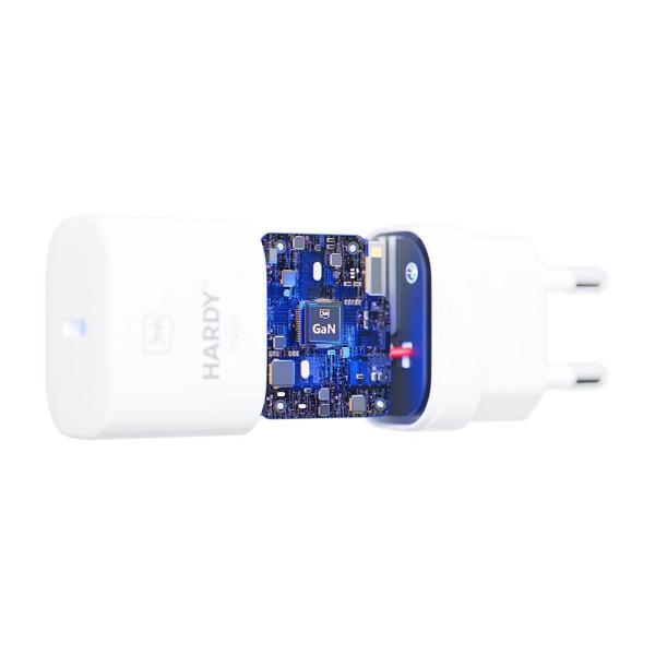 3mk síťová nabíječka - HARDY Charger 33W,  GaN 1x USB-C (PD) pro Apple,  bílá3