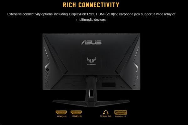 ASUS LCD 28" VG289Q1A 3840x2160 TUF Gaming  IPS 90% DCI-P3 350cd DP HDMI FreeSync LowBL FF Shadow Boost HDR 10 REPRO2