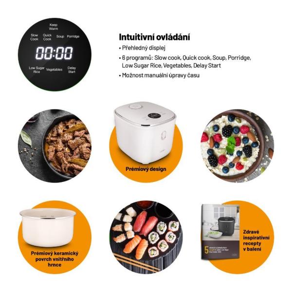 Lauben Low Sugar Rice Cooker 3000WT - rýžovar3