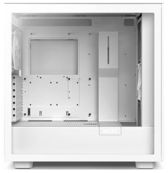 Skriňa NZXT H7 Flow edition / ATX / 2x120 mm ventilátor / USB-C / 2x USB / sklenená bočnica / sieťovaný panel / biela3