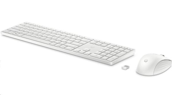 HP 650 Wireless Keyboard & Mouse- CZ/ SK klávesnice a myš,  bílá