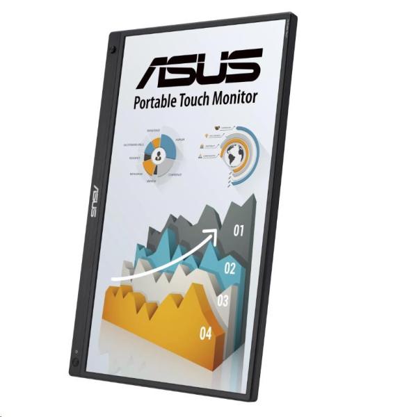 ASUS LCD 15.6" MB16AHT 1920x1080 250cd IPS 5ms repro USB-C x 2 miniHDMI 1x ,  bez podstavce 1.01 Kg4