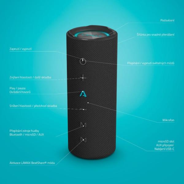 LAMAX Sounder2 Play Bluetooth reproduktor3