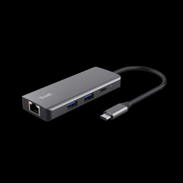 TRUST adaptér DALYX,  6-in-1 USB-C Multi-Port Adapter