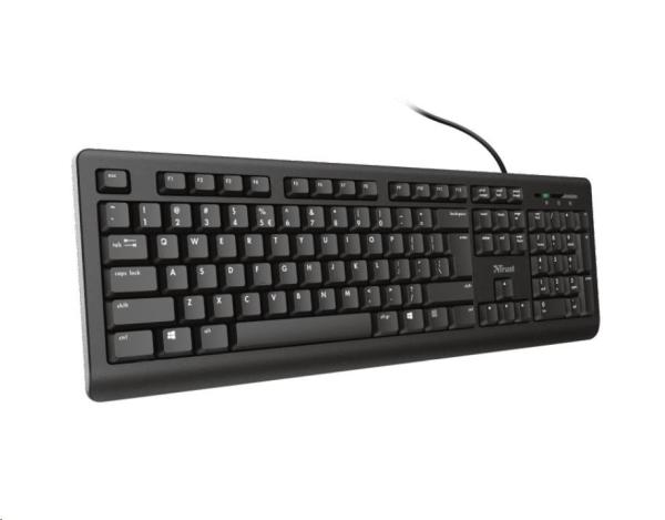 TRUST klávesnice PRIMO,  membránová,  USB,  DE2