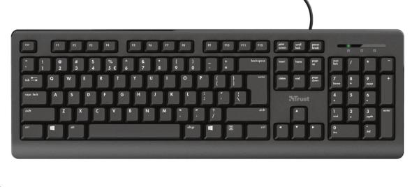TRUST klávesnice PRIMO,  membránová,  USB,  DE0
