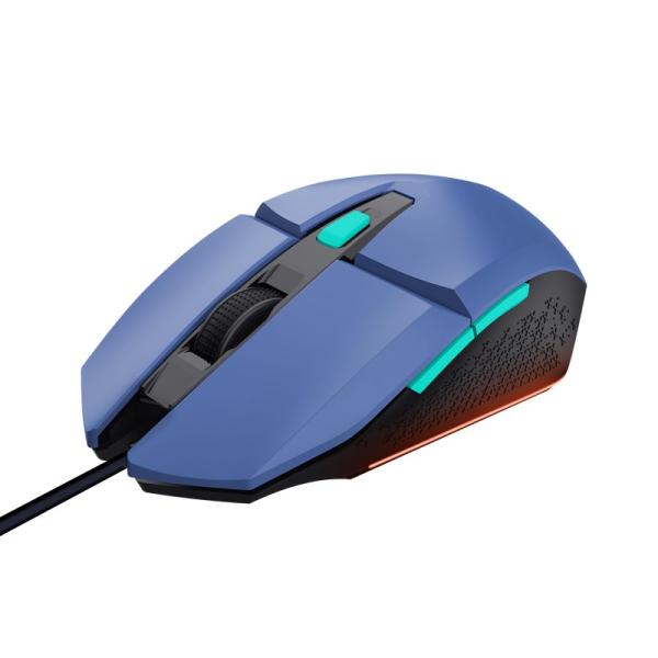 TRUST myš GXT 109B FELOX Gaming Mouse,  optická,  USB,  modrá