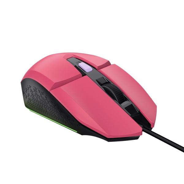 TRUST myš GXT 109P FELOX Gaming Mouse,  optická,  USB,  růžová0