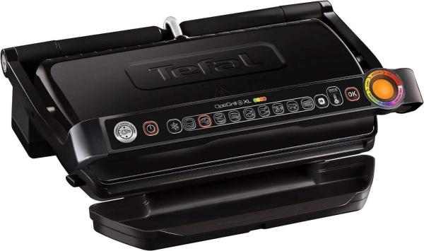 Tefal GC722834 Optigrill+ XL, gril, kontaktní, 2000 W, 9 programů grilování, tác na šťávu, automatický senzor, černý