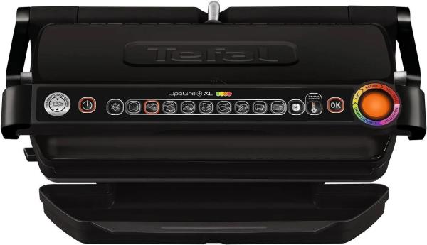 Tefal GC722834 Optigrill+ XL,  gril,  kontaktní,  2000 W,  9 programů grilování,  tác na šťávu,  automatický senzor,  černý6