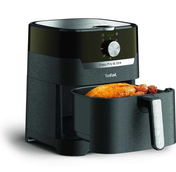 TEFAL EY501815 Easy Fry & Grill horkovzdušná fritéza,  fritování a grilování,  4, 2 l,  1550 W,  mechanické ovládání,  černá10