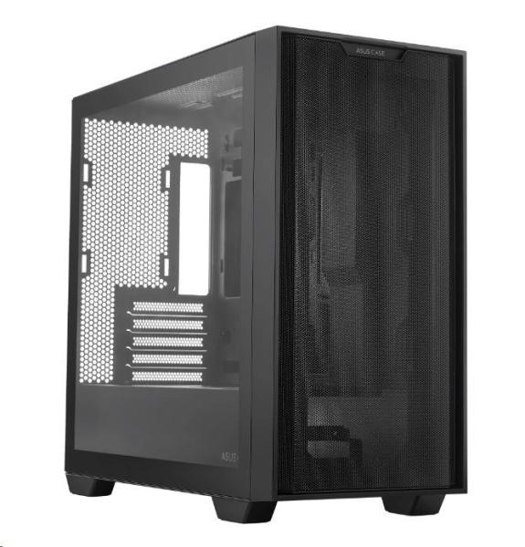 ASUS case A21, transparent glass, Mini Tower, mATX, black