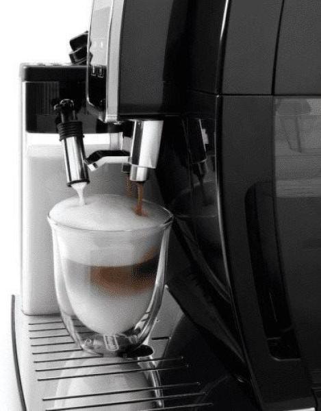 DeLonghi Dinamica ECAM 350.50.B automaticý kávovar,  15 bar,  1450 W,  vestavěný mlýnek,  mléčný systém,  dvojitý šálek4