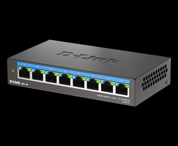 D-Link DMS-108/ E 8-Port Multi-Gigabit Unmanaged Switch1