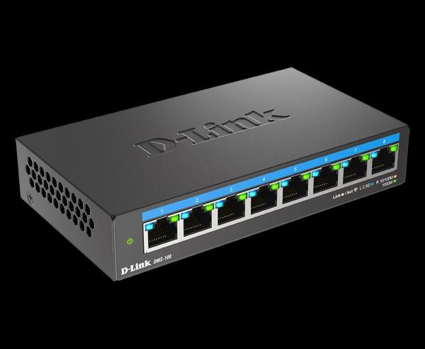 D-Link DMS-108/ E 8-Port Multi-Gigabit Unmanaged Switch0