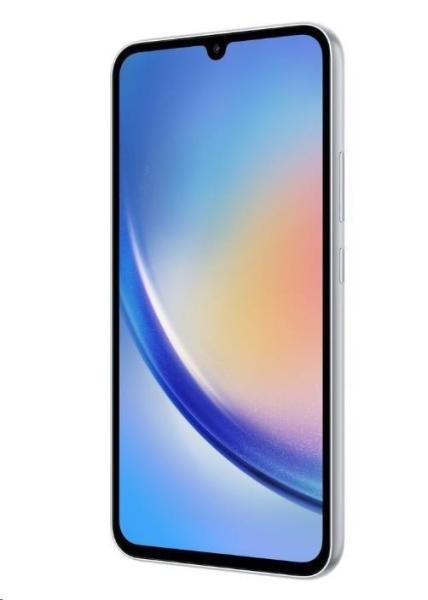 Samsung Galaxy A34 (A346),  8/ 256 GB,  5G,  střírbný,  CZ distribuce1