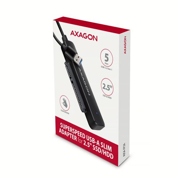 AXAGON ADSA-FP2A USB-A 5Gbps - SATA 6G 2.5" SSD/ HDD SLIM adaptér3