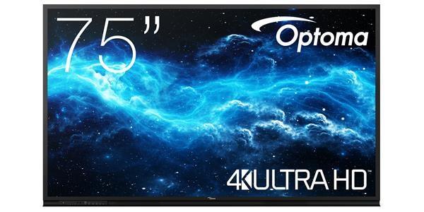 Optoma 3752RK IFPD 75" -  interaktivní dotykový,  4K UHD,  multidotyk 40prstu,  Android 11,  4GB RAM/  32GM ROM, 